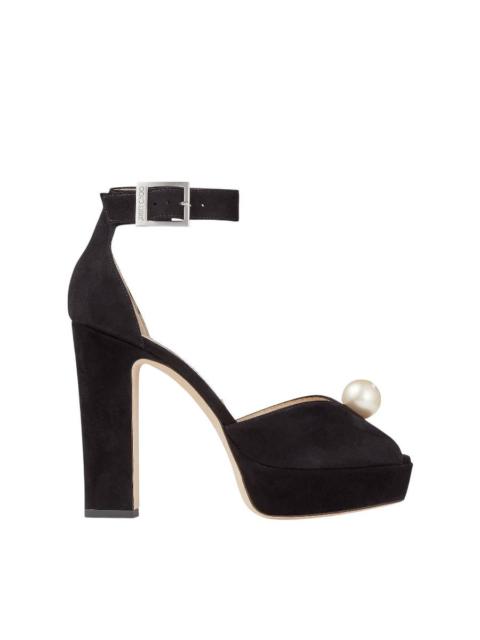 JIMMY CHOO Jimmy Choo Socorie 120 Suede Platform Sandals