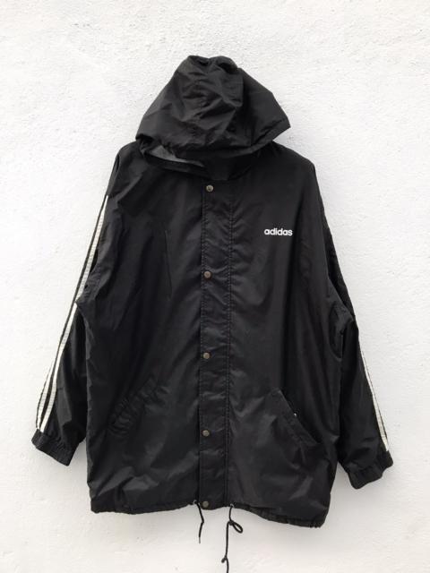 adidas Vintage Adidas Stripe Hooded Windbreaker Jacket