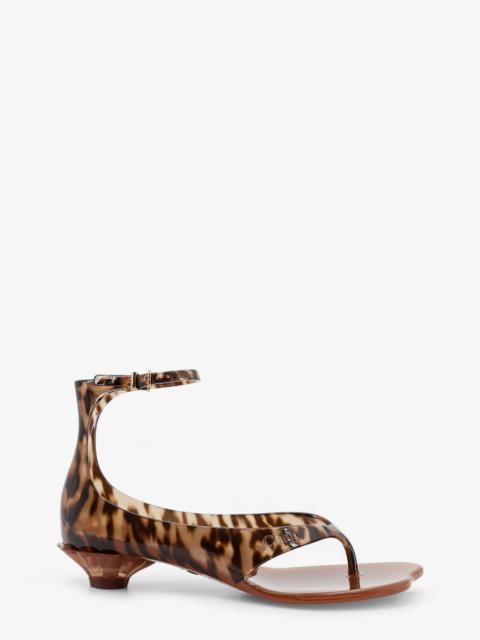 Chloé Chloe' Jelly Tpu Sandals With Animal Print