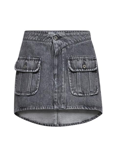 J.W. ANDERSON - Jw Anderson Women Grey Denim Miniskirt