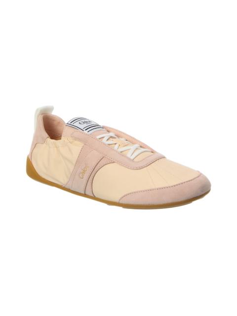 Chloé Chloé Kick Nylon & Suede Sneaker