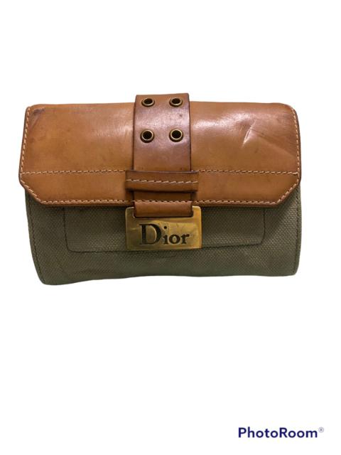 Dior 💥Last Drop💥Christian Dior Wallet Leather Canvas