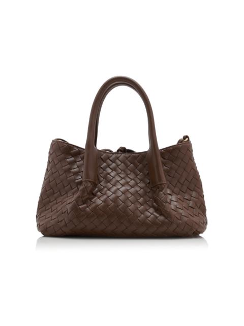 Bottega Veneta Small Pinacoteca Intrecciato Leather Tote Bag brown