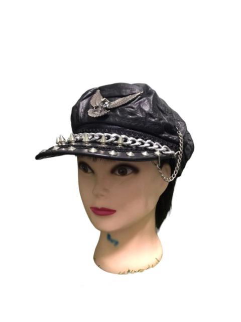Other Designers Maris Rock Punk Rockabilly leather Hat