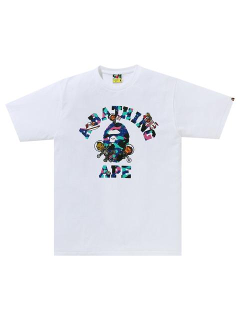 A BATHING APE® BAPE x Kid Cudi College Moon Man Tee 'White'