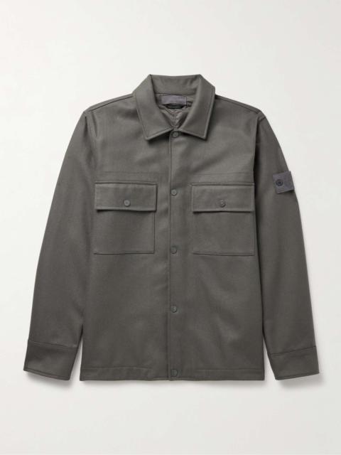 Ghost Logo-Appliquéd Virgin Wool-Blend Felt Overshirt