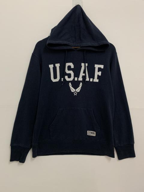Other Designers Usaf - Discus Athletic USAF Hoodie Large Navy
