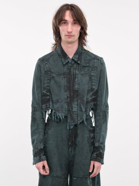 Julius Distressed Crop Denim Jacket