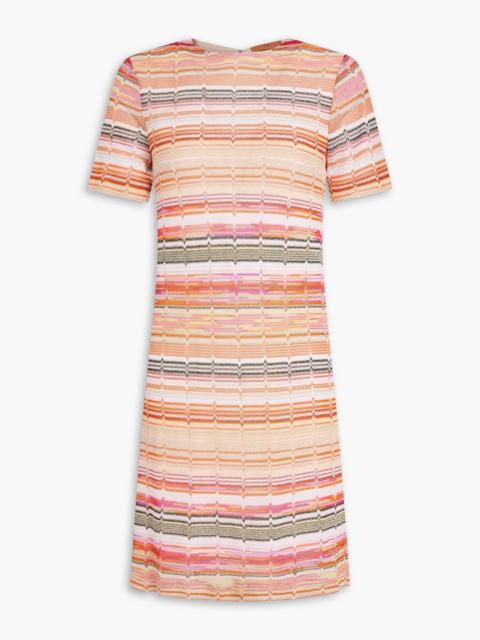 Missoni Metallic crochet-knit mini dress