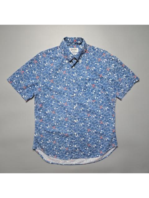 Other Designers Gitman Bros. Vintage - Gitman Bros - Nautical Anchors Printed Shirt