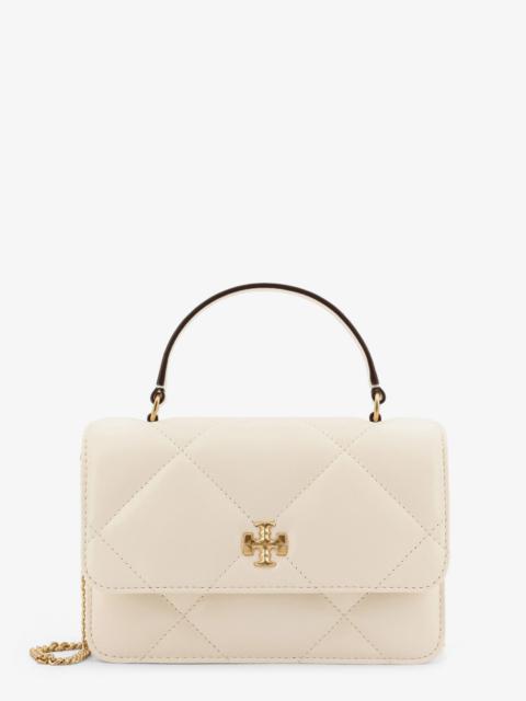 TORY BURCH - Tory Burch Kira Leather Wallet With Shoulder Strap