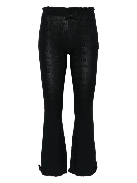 BALENCIAGA bow ruffled trousers
