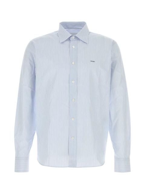 Prada Prada Men Embroidered Poplin Shirt