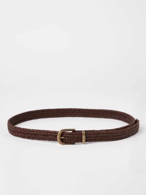 Brunello Cucinelli Stretch braided leather belt