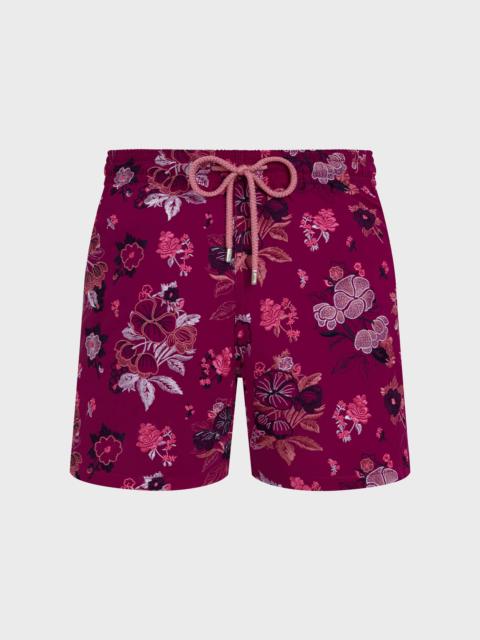 Vilebrequin MEN SWIM SHORTS EMBROIDERED FLOWERS - LIMITED EDITION