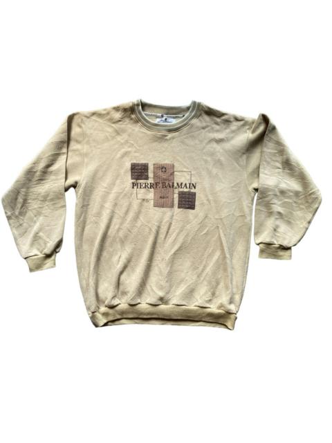 Other Designers Pierre Balmain Sweatshirt Embroidery Spellout Logo