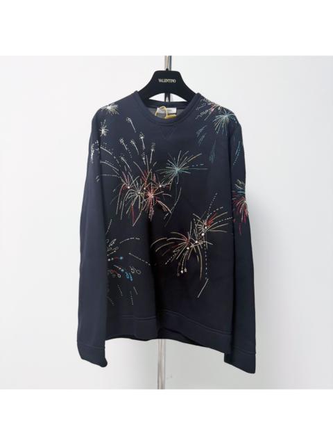 Valentino Valentino Fireworks Print Sweater