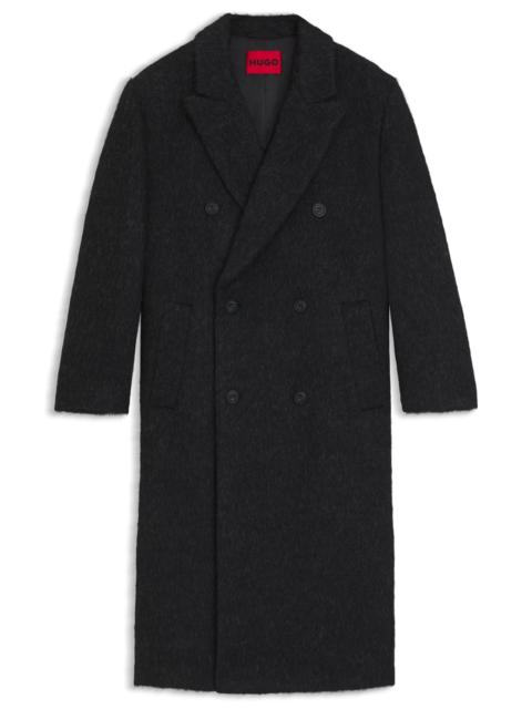 HUGO DOUBLE-BREASTED COAT IN A RELAXED FIT