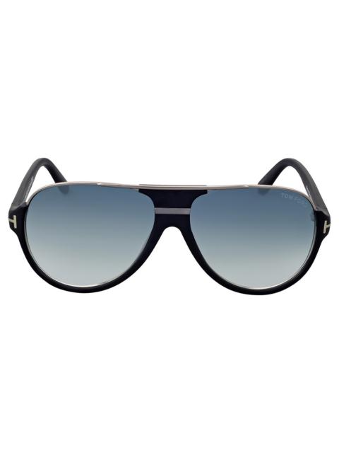 TOM FORD Tom Ford Dimitry Blue Gradient Pilot Men's Sunglasses FT0334 02W 59