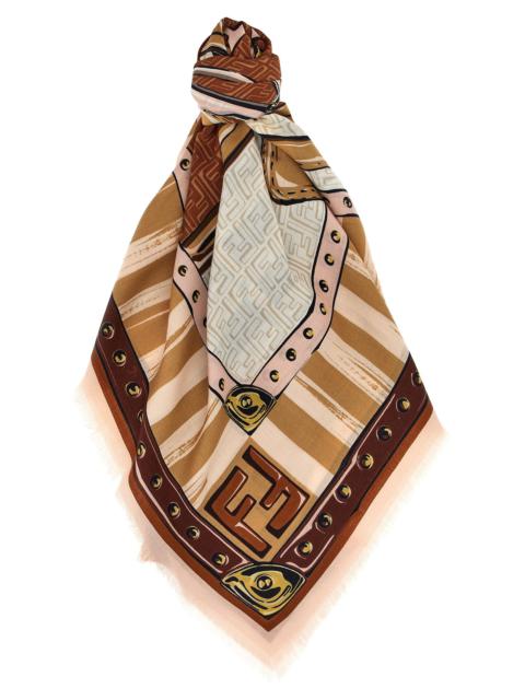 Fendi Women 'Iconic Bags' Scarf
