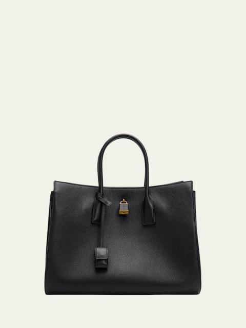 SAINT LAURENT Sac de Jour Grain Leather Top-Handle Bag