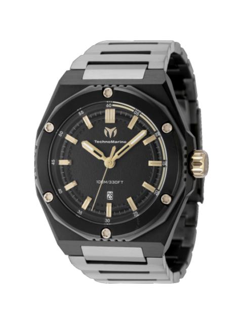Other Designers Technomarine Coral Quartz Black Dial Men's Watch TM-416088