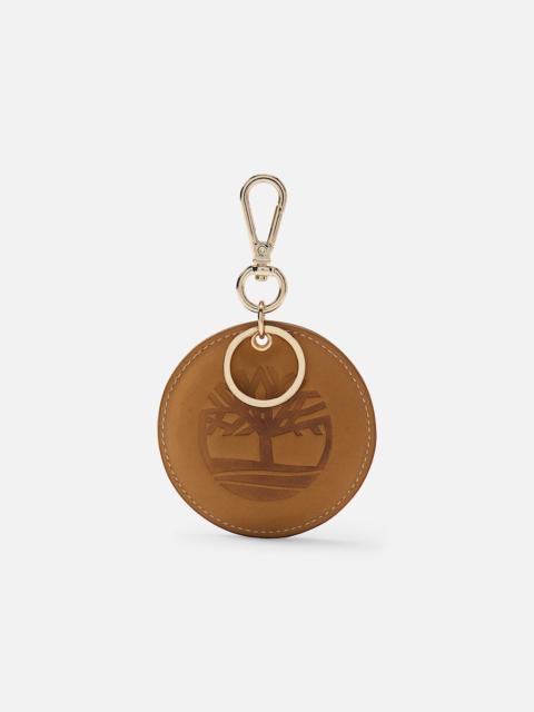 Timberland Round 2-Sided Leather Key Ring