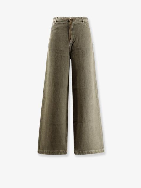 Golden Goose Golden Goose Deluxe Brand Ortensia Cotton And Linen Trousers