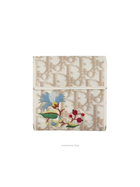 Dior Dior Trotter Trifold Wallet - Embroidered
