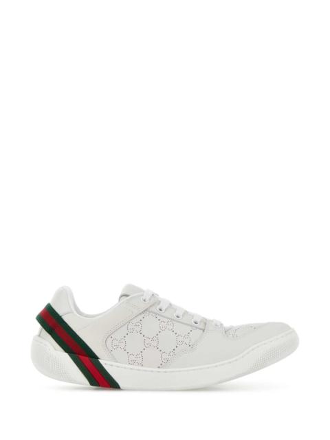 GUCCI Gucci Women Chalk Leather Screener Sneakers