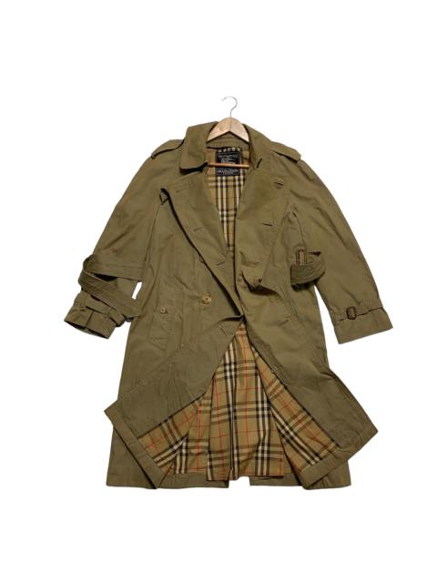 Burberry Vintage Burberrys Nova Check Double Breast Trench Coat