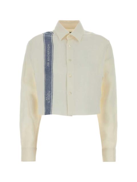 Other Designers Jw Anderson Women Ivory Linen Shirts