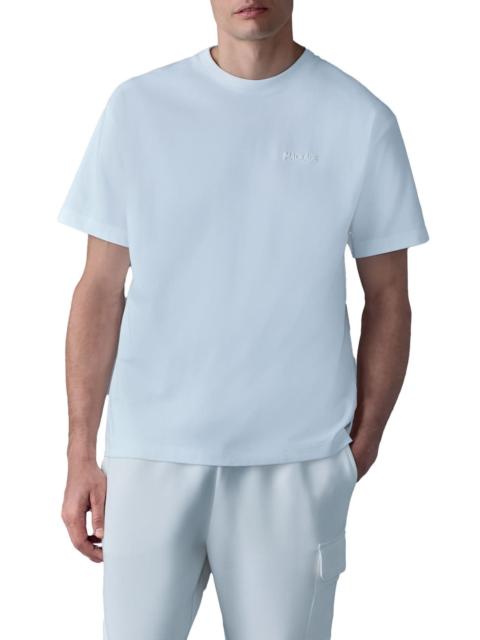 MACKAGE Mackage TEE-R Silicone Logo Organic Cotton T-Shirt in White at Nordstrom