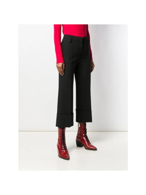 Valentino Valentino Garavani Pleated Cropped Trousers