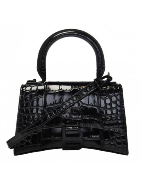 BALENCIAGA Balenciaga Black Hourglass XS Shoulder Bag