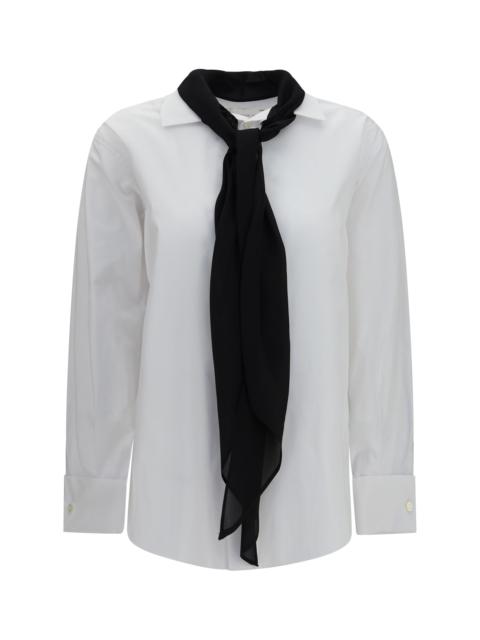 sacai Sacai Cotton Poplin Scarf Shirt Off White