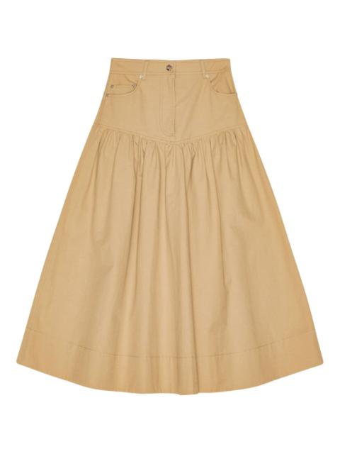 GANNI Classic Summer Suiting Long Skirt
