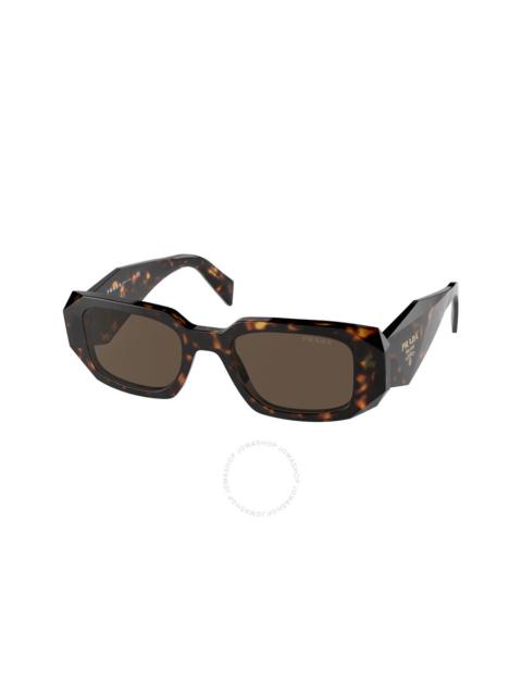 Prada Prada Brown Rectangular Ladies Sunglasses PR 17WS 2AU8C1 49