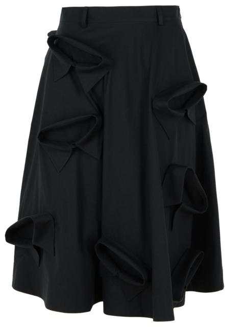 Moschino Moschino Black Cotton Skirt
