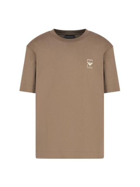 EMPORIO ARMANI Emporio Armani Rubberised Logo Asv Jersey T-Shirt