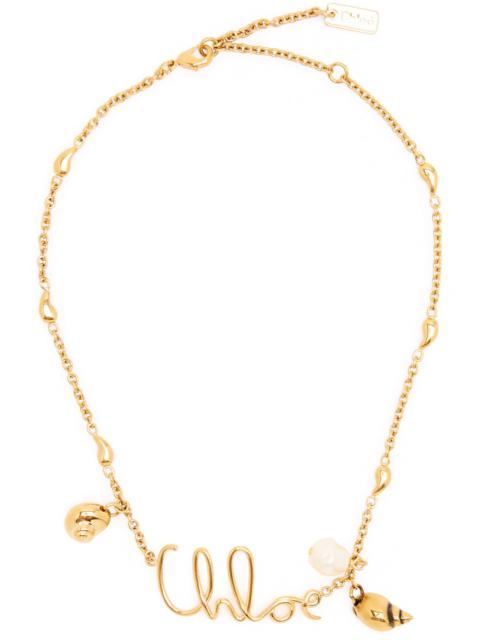 Chloé Chloe The Chloé Shells Logo Necklace