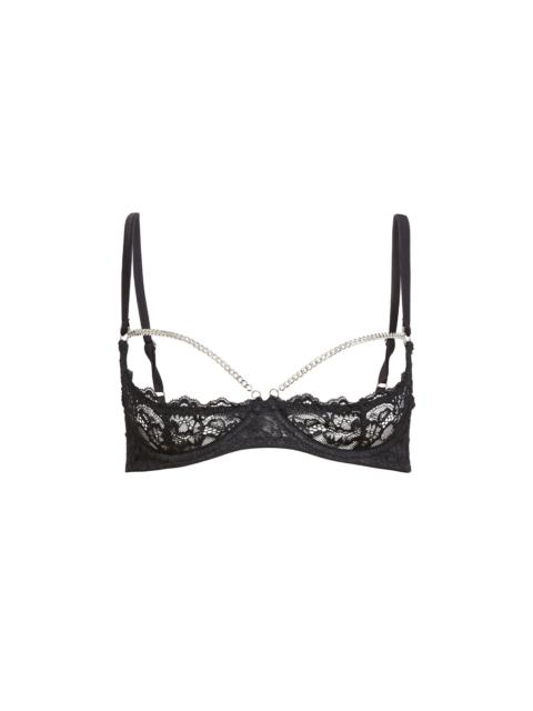Fleur du Mal Bianca Chain Ouvert Bra