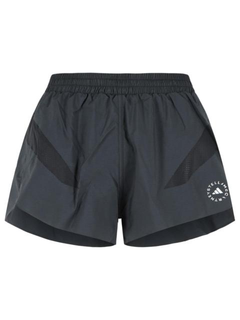 adidas Adidas By Stella Mccartney Black Polyester Shorts