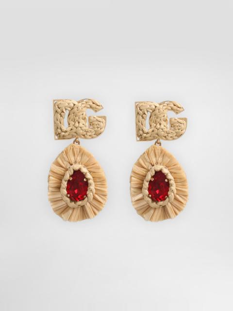 Dolce & Gabbana Logo clip earrings