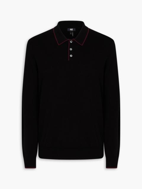 PAIGE Dobson cotton-blend polo sweater