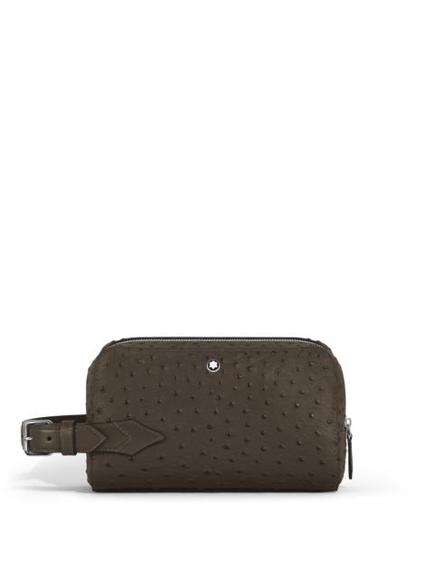 Montblanc TOILETRY CLUTCH IN OSTRICH-EMBOSSED LEATHER