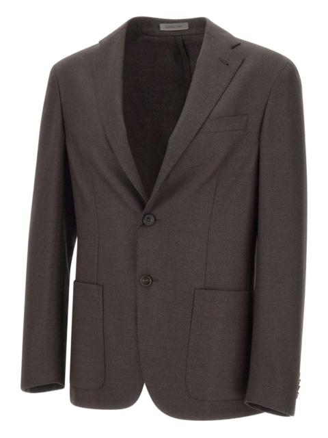 CORNELIANI textured narrow-lapels blazer