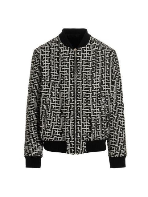 Balmain Balmain Monogram Reverisble Bomber Jacket