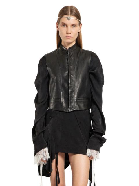 Ann Demeulemeester Gia-Vest-In-Vin-Vintage-Lux-Grauned-Leather