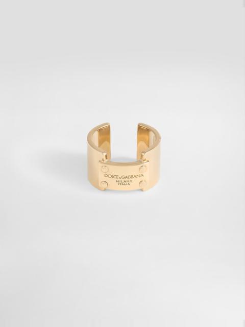 Dolce & Gabbana Ring with Dolce&Gabbana logo tag